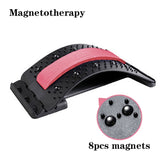 Masajeador de espalda ajustable multinivel con magnetoterapia para cintura, cuello, fitness, soporte lumbar y cervical, alivio del dolor. 