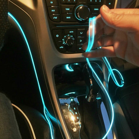 5m car interior accessories atmosphere lamp colorful cold light line with USB DIY Decorative Dash board Console Door LED Light - V.I.P Digital Presence