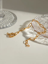 18K Gold-Plated Stainless Steel Chain Bracelet - V.I.P Digital Presence
