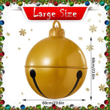 New inflatable Christmas bell with bow decoration for outdoor courtyard decoration - V.I.P Digital Presence