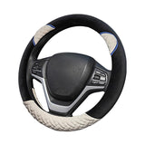 Plush Cartoon Car Steering Wheel Cover D-type Linen Carbon Fiber Leather Handlebar Cover Comfortable And Breathable - V.I.P Digital Presence