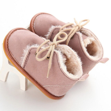 Newborn Baby Girl Boy Shoes Warm Snow Boots Toddler Infant Booties Prewalker Black White Pink - V.I.P Digital Presence