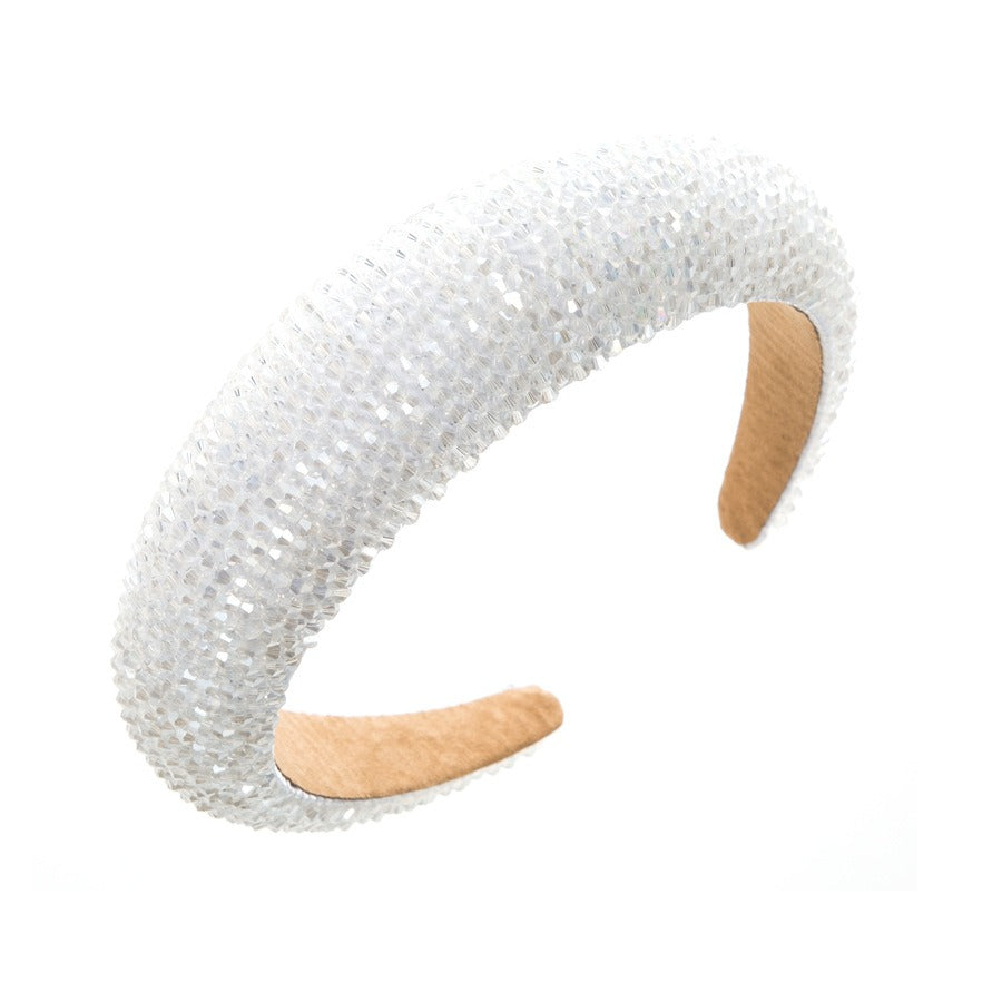 Luxury Crystal Hairband Women Hair Accessories Jewelry Baroque Padded Head Band Rhinestone Headband - V.I.P Digital Presence
