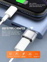 Type-C adapter Type-C to USB charging adapter Fast charging adapter USB adapter - V.I.P Digital Presence