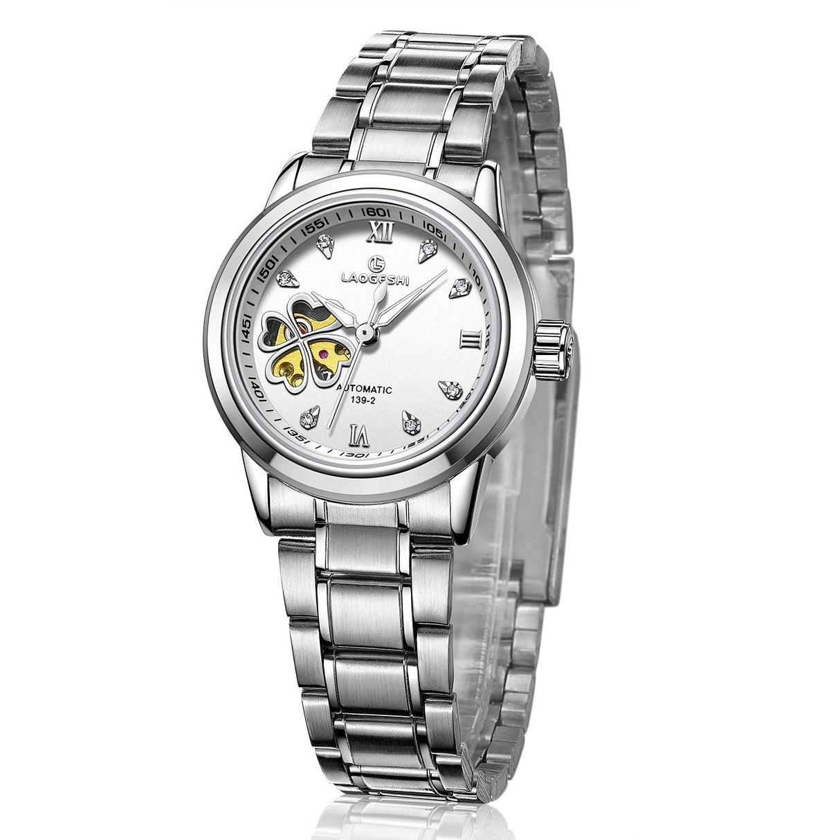LAOGESH Women's Fully Automatic Mechanical Watch Fashion Hot Selling Night Glow Genuine Leather Steel Band Couple Watch - V.I.P Digital Presence