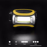 Linterna frontal LED COB de 4 modos y bajo consumo para deportes al aire libre (AAA)