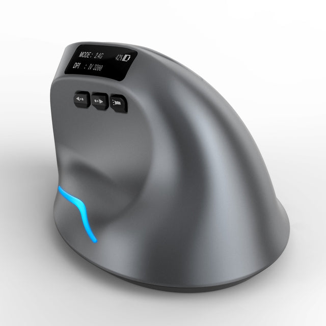 ZELOTES Master F-26C Display Bluetooth Wireless Charging Dual Mode Grip Vertical Anti Mouse Hand Mouse - V.I.P Digital Presence