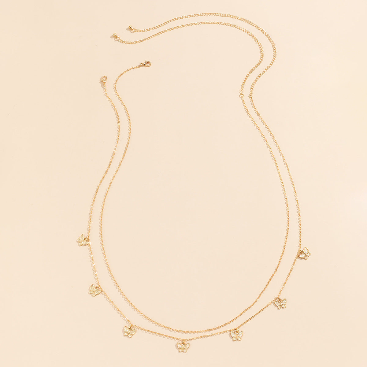 Tassel Butterfly Pendant Double layer Waist Chain for Women's Sexy Street Photography Single circle Metal Body Chain - V.I.P Digital Presence