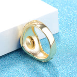 Simple and elegant men's ring plated with platinum, gold, and artificial gemstones - V.I.P Digital Presence