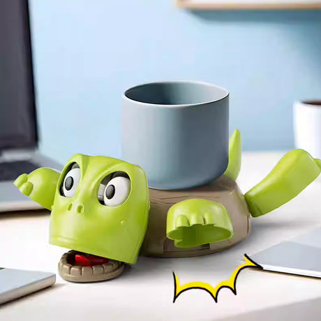 3D - printed Panicked Turtle Coaster: Insulated, for stress relief, doubles as mug base decor - V.I.P Digital Presence