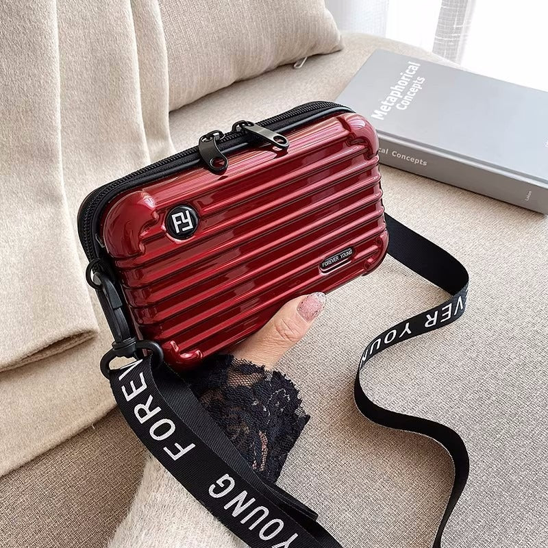 PC hard shell toiletry bag 7-inch shoulder crossbody bag hand storage bag suitcase small bag - V.I.P Digital Presence