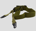 Correa de hombro táctica de 2 puntos para pistola, correa para rifle al aire libre con hebilla de metal QD, cinturón para escopeta, accesorios para armas de caza 