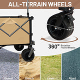 Collapsible Folding Wagon Push Pull Foldable Beach Wagon Cart - V.I.P Digital Presence