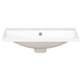 24" Bathroom Vanity Top Only White Basin 3-Faucet Holes  4" Faucet Available Ceramic - V.I.P Digital Presence