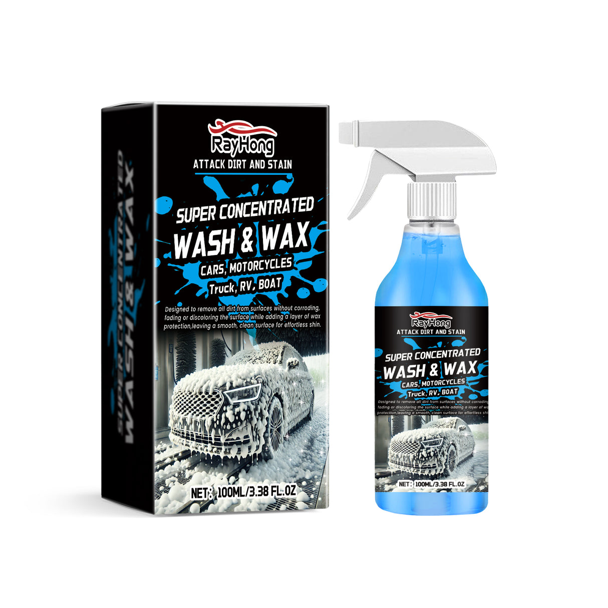 Foam Car Wash Liquid, Rich Foam Cleaning Decontamination Car Paint Maintenance Antifouling Cleaning Liquid - V.I.P Digital Presence