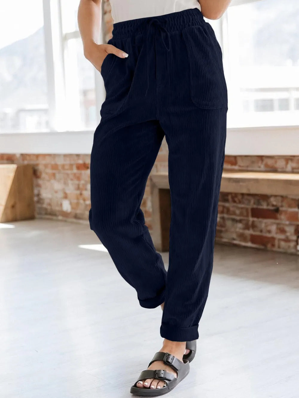 Drawstring Pants with Pockets - V.I.P Digital Presence