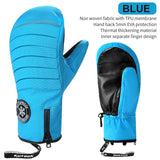 KUTOOK Winter Ski Mittens Windproof Snowboard Mittens Thermal Fleece Lining Skiing Gloves Waterproof Goatskin Palm Outdoor Sport - V.I.P Digital Presence