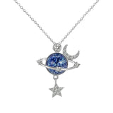 Starry Sky Global Moon Star Set Zircon Necklace Women's Fashion Clavicle Chain - V.I.P Digital Presence
