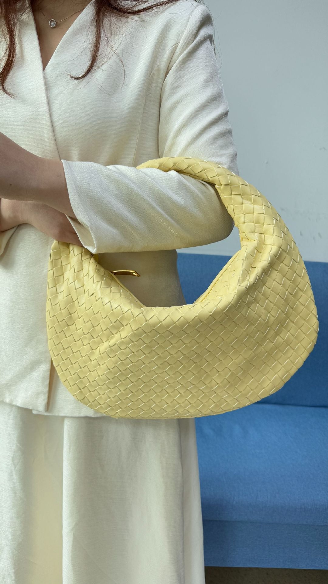 Large size women's woven bag large capacity hand-held armpit bag women's bag - V.I.P Digital Presence
