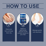 Crema nutritiva para pies, hidratante y calmante para pies secos y reparadores.