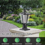Solar Column Headlights With Dimmable LED - V.I.P Digital Presence