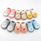 Spring And Autumn New Baby Shoes And Socks Soft Bottom Cartoon Children's Floor Toddler Socks Non-Slip Leather Bottom Cotton Socks Baby Socks - V.I.P Digital Presence