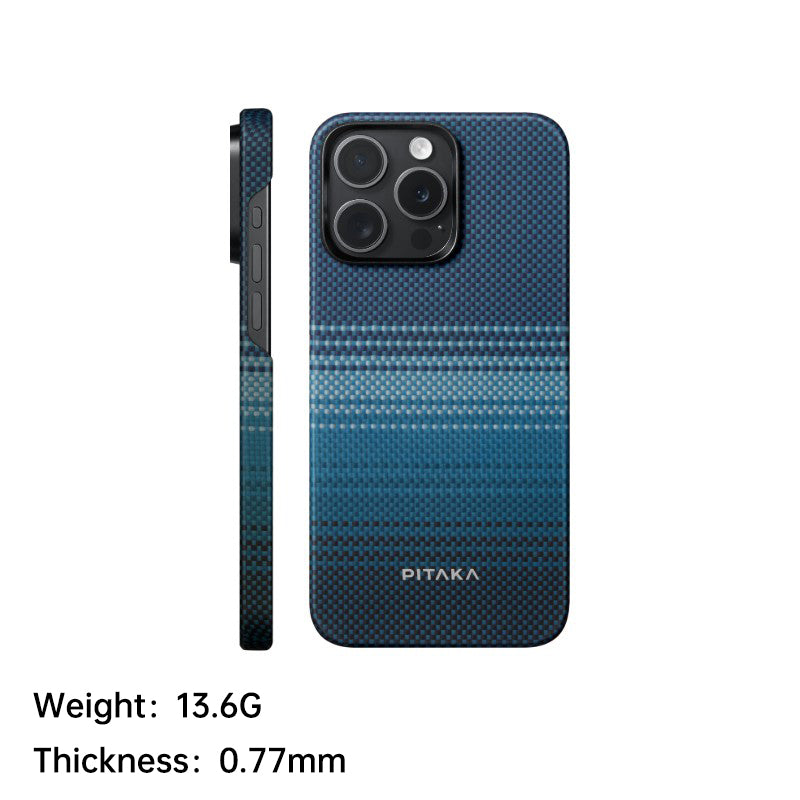 PITAKA is suitable for Apple 15promax magnetic sunset moonrise Kevlar floating aramid high-end magsafe carbon fiber mobile phone case - V.I.P Digital Presence