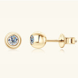 Moissanite 925 Sterling Silver Stud Earrings - V.I.P Digital Presence