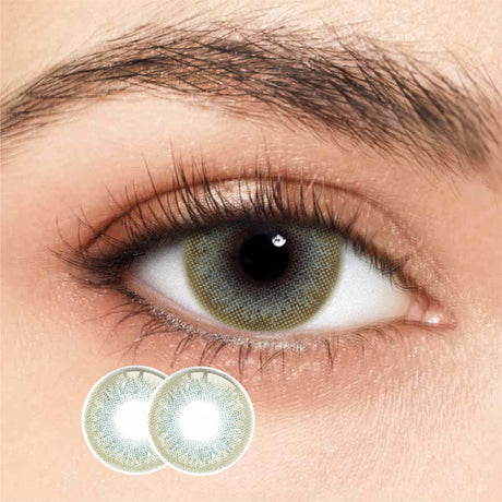 1Pair FDA Certificate Eyes Beautiful Pupil Colorful Girl Cosplay Contact Lenses  EMILY DARK GREEN - V.I.P Digital Presence