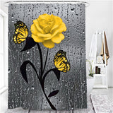 Hot HD Digital Printing Polyester Waterproof Polyester Flower Bathroom Hotel Shower Curtain - V.I.P Digital Presence
