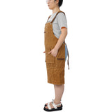 Long heavy-duty waxed canvas tool apron, carpenter apron, carpenter waterproof 18 ounces, fully adjustable - V.I.P Digital Presence