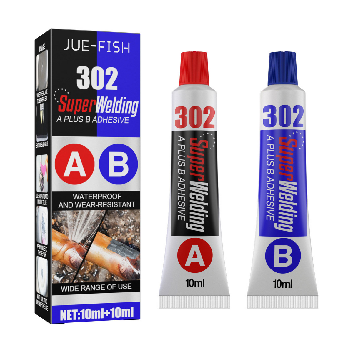 AB Casting Glue, Fast Drying Metal Tank Repair High Temperature Casting Glue - V.I.P Digital Presence
