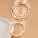 Light luxury style imitation pearl sexy chain ankle chain double-layer temperament bead ankle loop - V.I.P Digital Presence