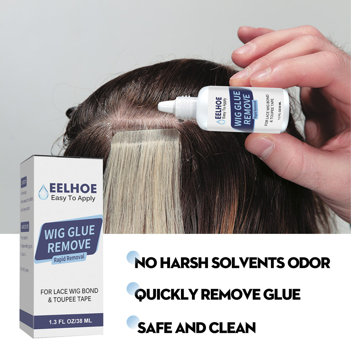 Wig Glue Remove, Skin Invisible Liquid Glue Weave Hair Repair Quickly Remove Hair Block Glue Wig Remove Glue - V.I.P Digital Presence