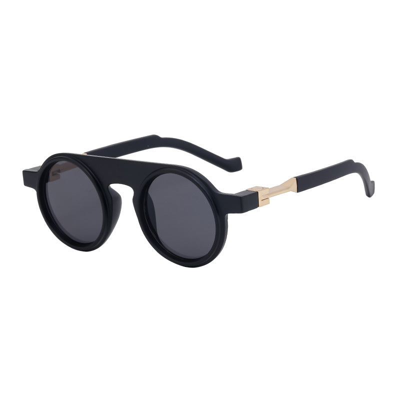New European and American fashion round frame sunglasses for men, personalized and high-end sunglasses for men - V.I.P Digital Presence