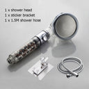 New Tourmaline balls Filter Shower Head Water saving 3 Modes adjustable SPA shower head on/off button high pressure shower - V.I.P Digital Presence