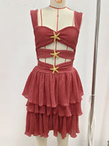 A-shaped cake skirt one-piece beach set sexy one-piece - V.I.P Digital Presence