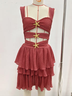 A-shaped cake skirt one-piece beach set sexy one-piece - V.I.P Digital Presence