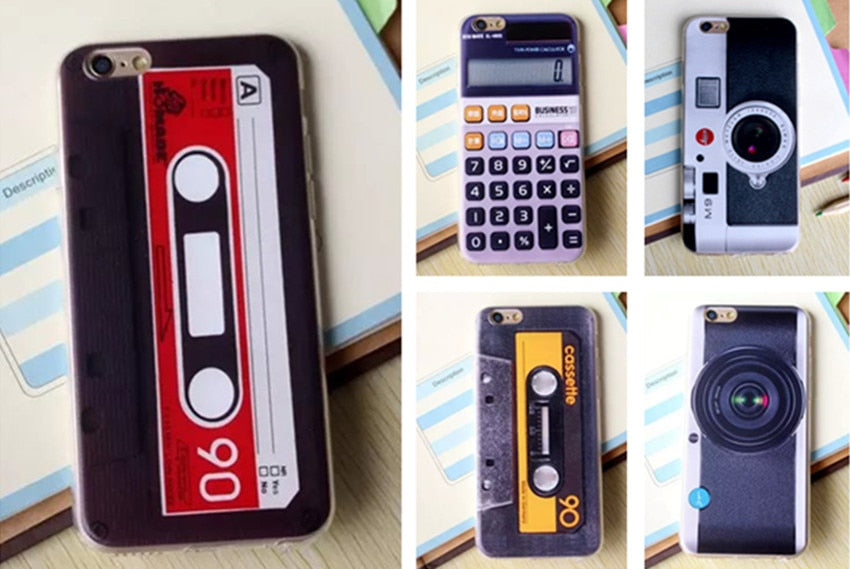 Cassette Tape Tpu silicone Case For Coque Apple iPhone 5 5s se 6 6s 6plus 6s PlusCases Camera Back Cover Capinha Vintage Fundas - V.I.P Digital Presence