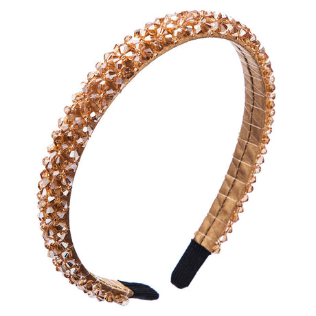 Korean Style Thin Edge Crystal Headband Women's Fashion Super Flash Headband Party Press Hair Accessories - V.I.P Digital Presence
