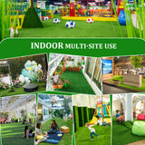 3FTX5FT Outdoor Artificial Grass Runway Blanket, Thick and Realistic Fake Grass Roll Decoration 1.38 "Pile Height - V.I.P Digital Presence