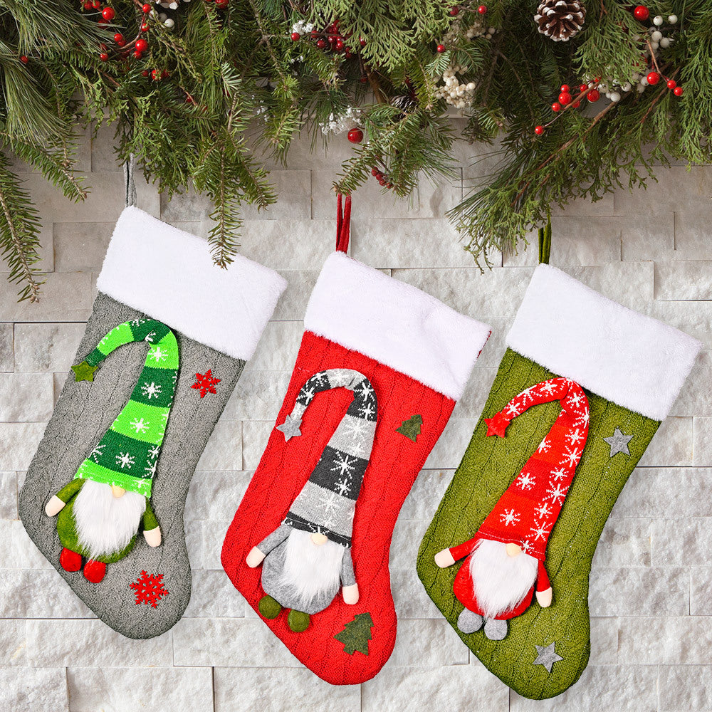 Christmas Decoration Knitted Rudolf Christmas Socks Christmas Children's Day Gifts Home Shopping Mall Decoration - V.I.P Digital Presence