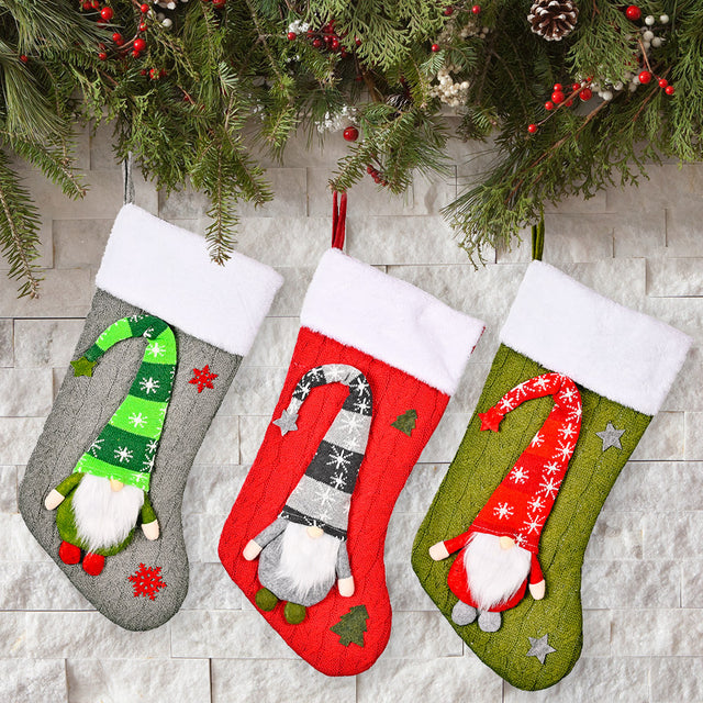 Christmas Decoration Knitted Rudolf Christmas Socks Christmas Children's Day Gifts Home Shopping Mall Decoration - V.I.P Digital Presence