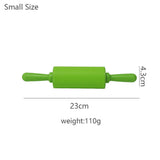 Wooden Handle Silicone Rolling Pin Rolling Pin Roller Flour Pin Small Medium And Large Household Baking Tools And Kitchenware - V.I.P Digital Presence