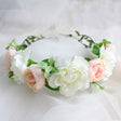 Flower garland handmade simulation flower ribbon hair accessory fresh wedding photography flower garland headwear - V.I.P Digital Presence