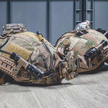 New SS M-AX tactical helmet headlamp stand. Rotating base for night vision flashlights. Durable gun - mounted lighting gear. - V.I.P Digital Presence