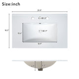 30-Inch Green Bathroom Vanity with Ceramic Sink and Ample Storage - Ideal Choice for Small Bathrooms - V.I.P Digital Presence