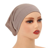High-Quality Solid Color Silk-Cotton Lining Cap Women's Fashion Simple Versatile Wide-Brimmed Hat - V.I.P Digital Presence