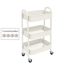 3 - tier rolling metal utility cart with wheels. Multifunctional, for kitchen, etc. Model: FRUTA - 001 1690 2090 - V.I.P Digital Presence