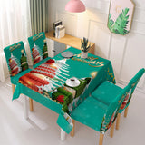 Christmas new polyester waterproof tablecloth one-piece printed chair cover festive decoration cartoon Santa Claus - V.I.P Digital Presence
